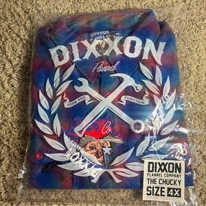 DIXXON Blue and Red The Chuky Plaid Button Down Shirt